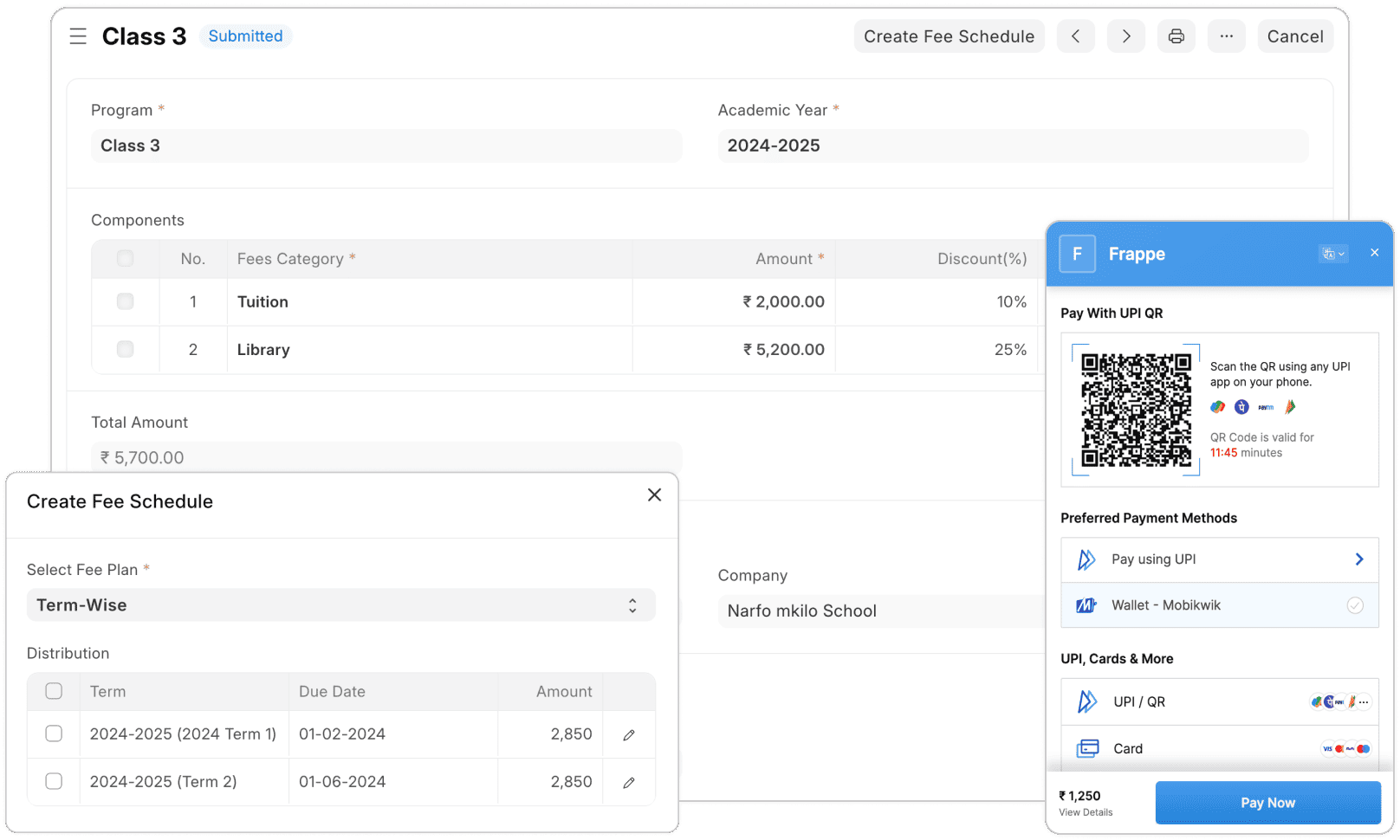 Efficient fees management